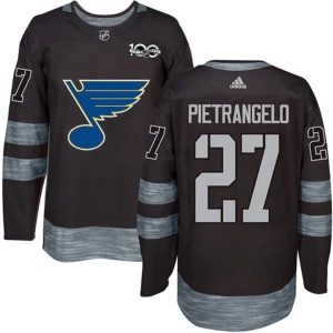 Kinder St. Louis Blues Eishockey Trikot Alex Pietrangelo 27 1917-2017 100th Anniversary Schwarz Authentic